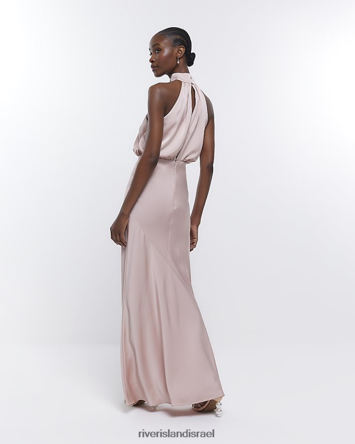 לבוש River Island שמלת מקסי שושבינה וָרוֹד נשים BDZ4081817