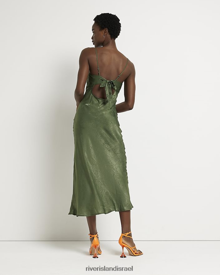 לבוש River Island שמלת מידי סאטן חָקִי נשים BDZ4081834