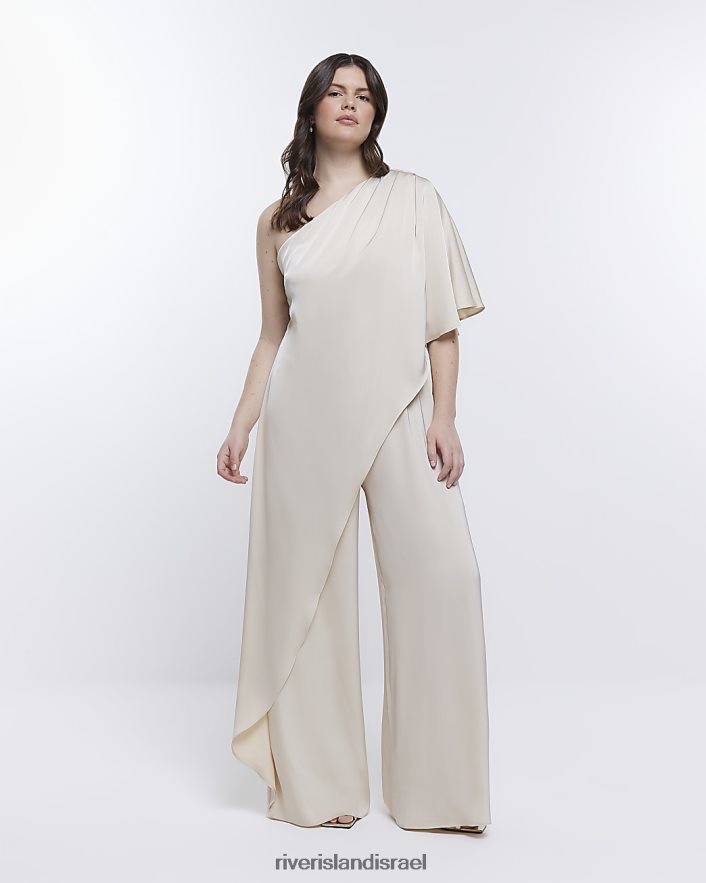 לבוש River Island אוברול כתף שושבינה קרם נשים BDZ4081878