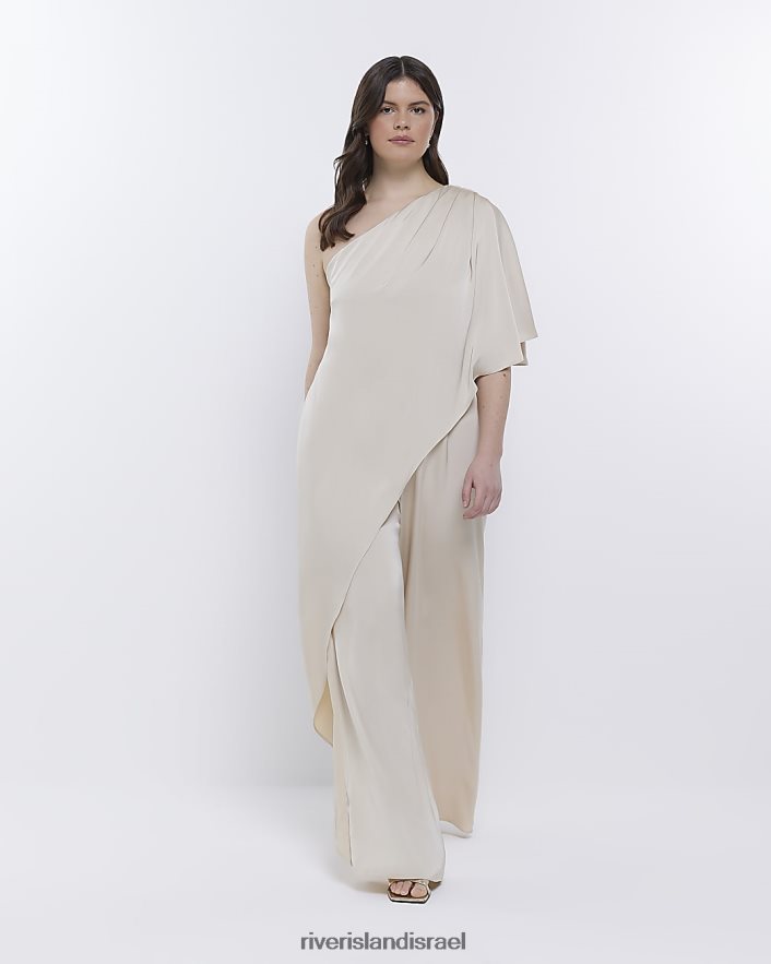 לבוש River Island אוברול כתף שושבינה קרם נשים BDZ4081878