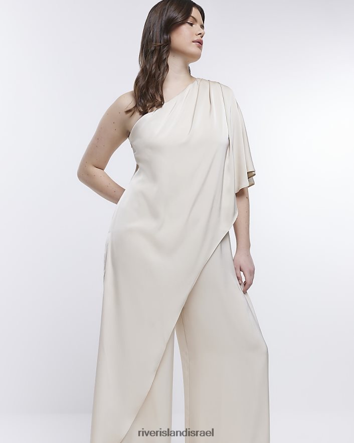 לבוש River Island אוברול כתף שושבינה קרם נשים BDZ4081878