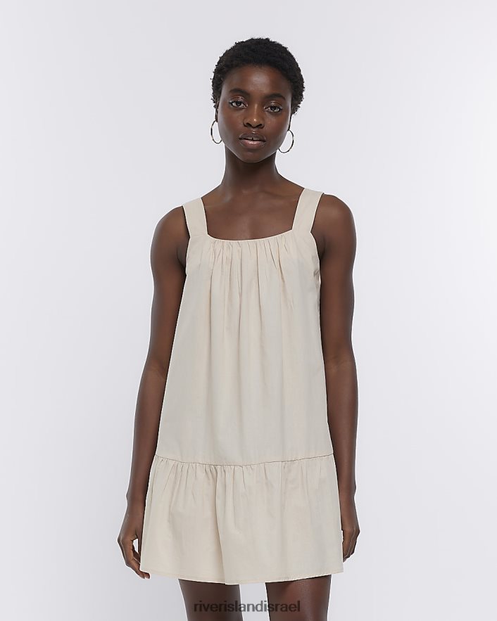 לבוש River Island שמלת מיני סלסול אֶבֶן נשים BDZ4081894