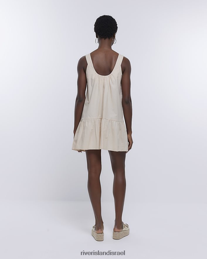 לבוש River Island שמלת מיני סלסול אֶבֶן נשים BDZ4081894