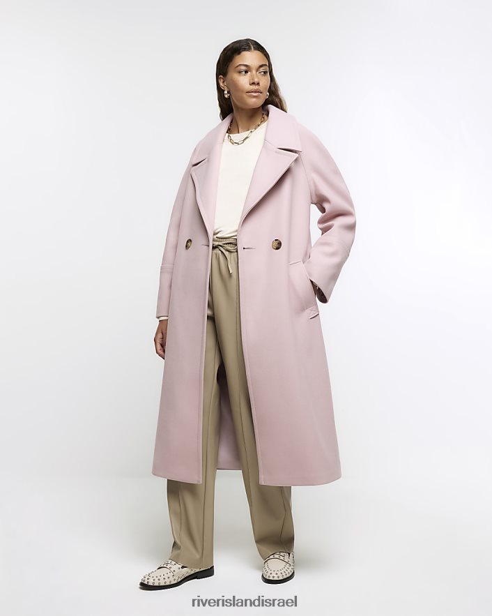 לבוש River Island מעיל גדול מדי וָרוֹד נשים BDZ40818