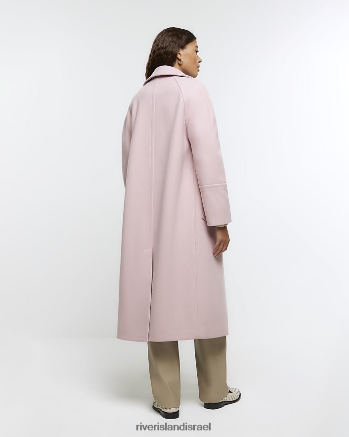 לבוש River Island מעיל גדול מדי וָרוֹד נשים BDZ40818