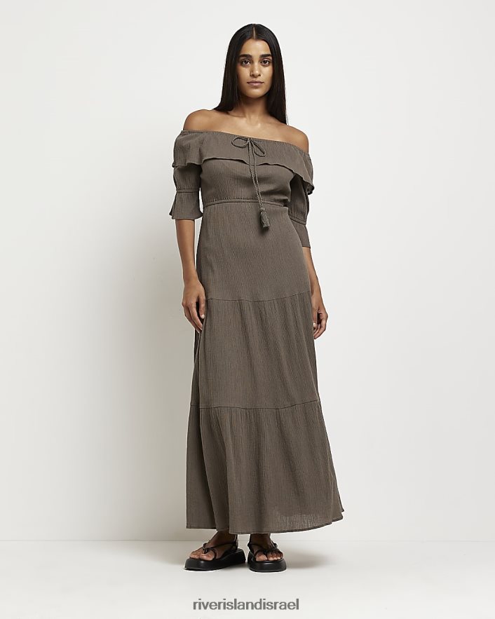 לבוש River Island שמלת מקסי ברדו אֶבֶן נשים BDZ4081945