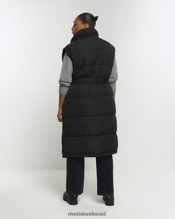 לבוש River Island פלוס גבעת קו ארוך חגורה שָׁחוֹר נשים BDZ4082209