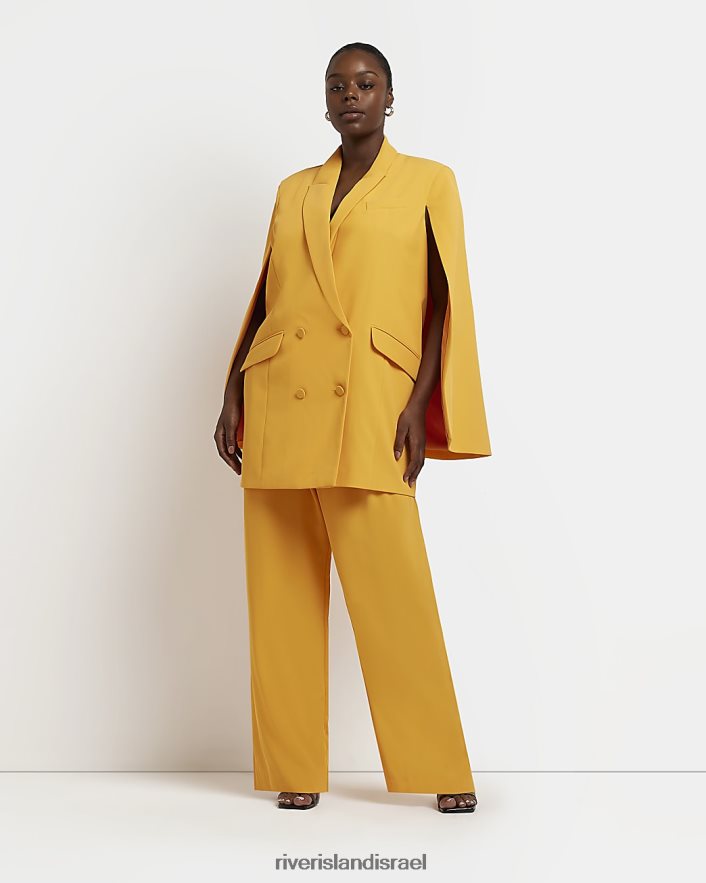 לבוש River Island בתוספת מכנסיים רחבים תפוז נשים BDZ4082243