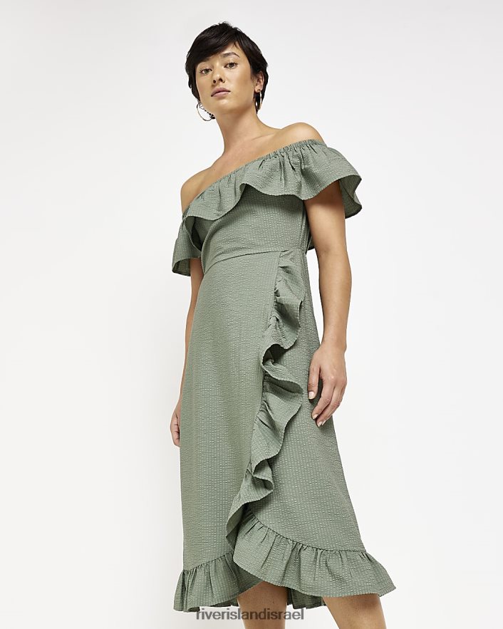 לבוש River Island שמלת מידי ברדו קטנה חָקִי נשים BDZ4082294