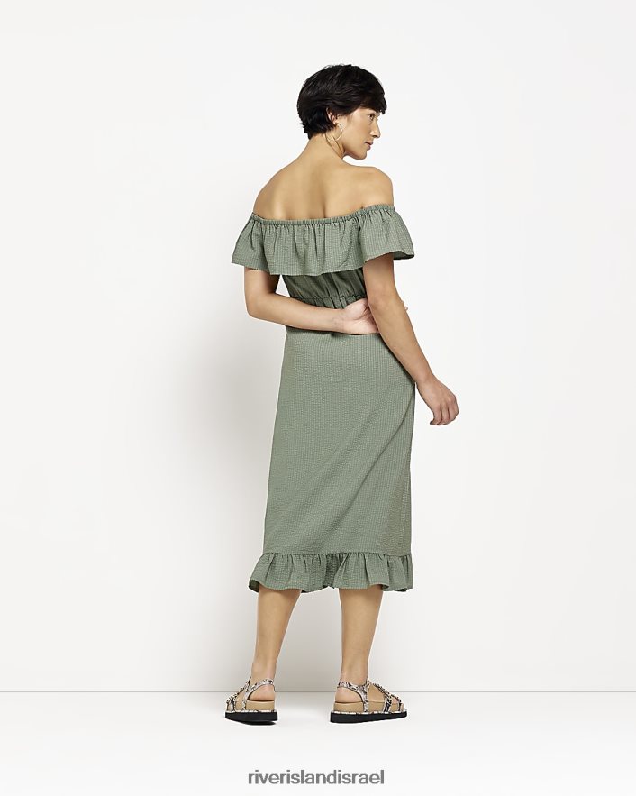 לבוש River Island שמלת מידי ברדו קטנה חָקִי נשים BDZ4082294