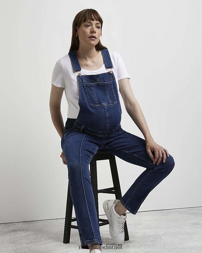 לבוש River Island מכנסי ג'ינס להריון כְּחוֹל נשים BDZ4082303