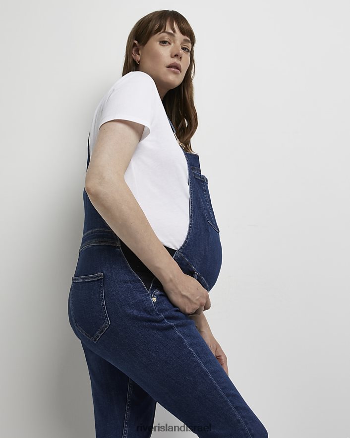 לבוש River Island מכנסי ג'ינס להריון כְּחוֹל נשים BDZ4082303