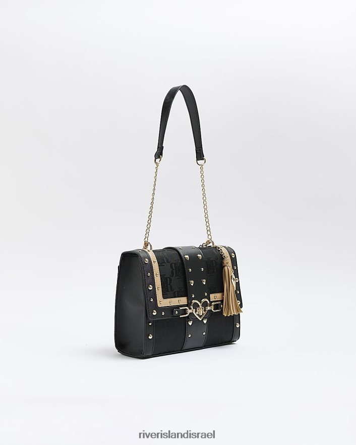 אביזרים River Island תיק כתף מחליפה לב שָׁחוֹר נשים BDZ408234