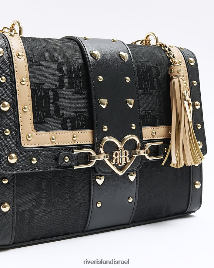 אביזרים River Island תיק כתף מחליפה לב שָׁחוֹר נשים BDZ408234