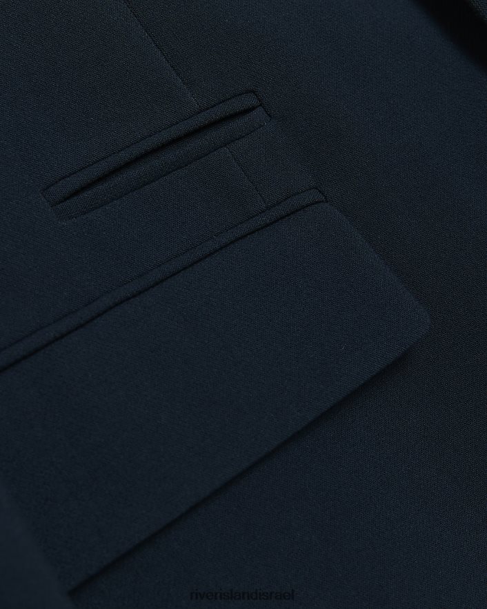 לבוש River Island ז'קט חליפה בגזרה דקיקה כְּחוֹל גברים BDZ4082360