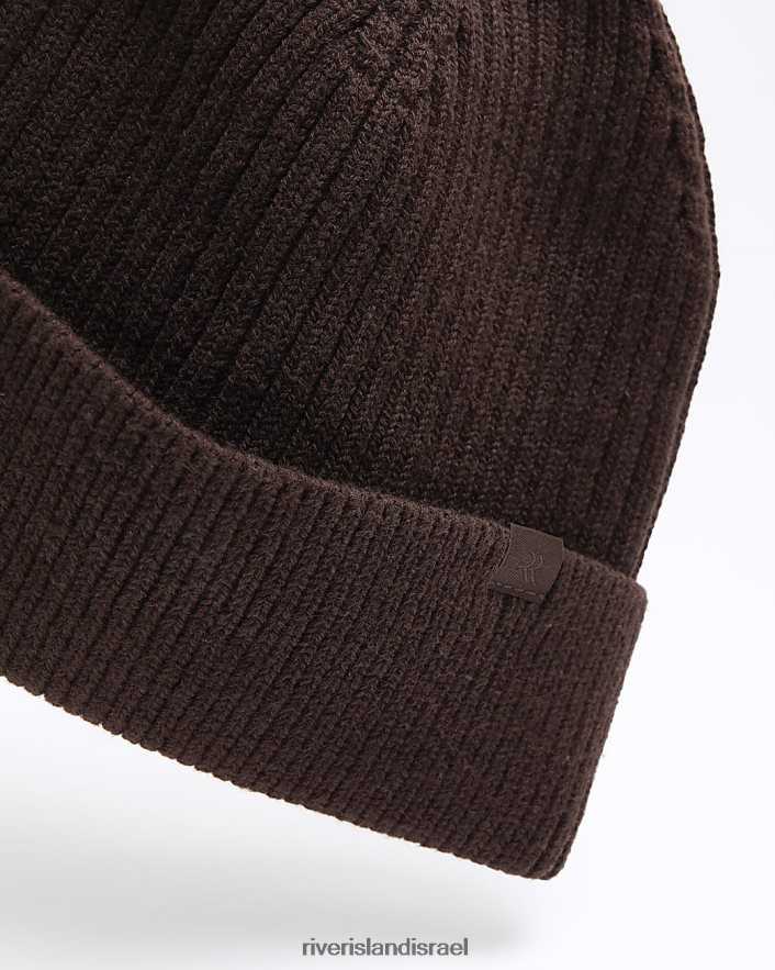 אביזרים River Island כפת דייגים סרוגה חום גברים BDZ4082361