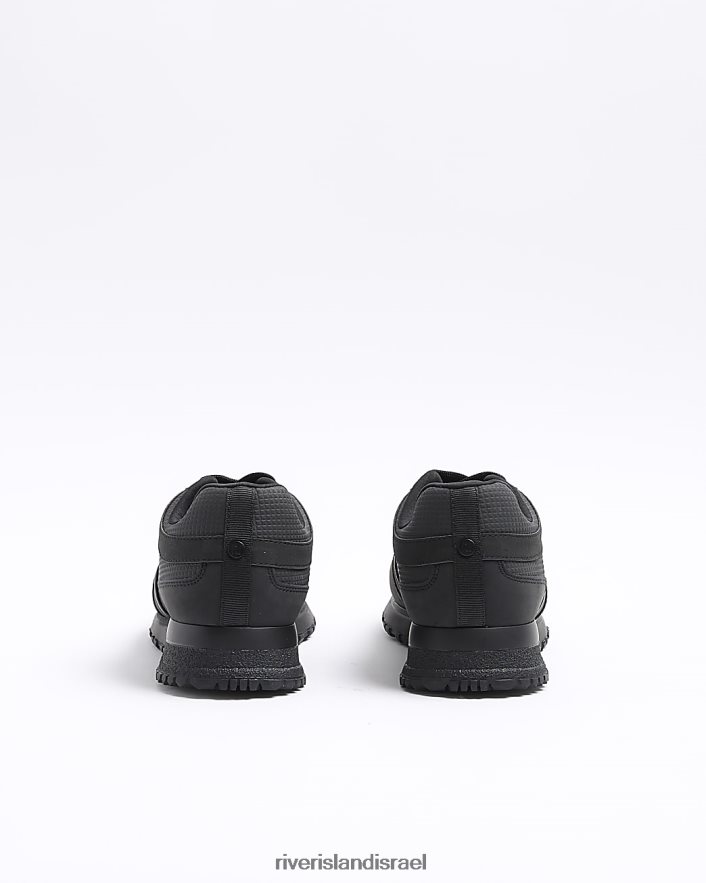 הַנעָלָה River Island מאמנים מובלטים שָׁחוֹר גברים BDZ4082381