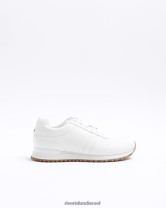 הַנעָלָה River Island מאמנים מובלטים לבן גברים BDZ4082382