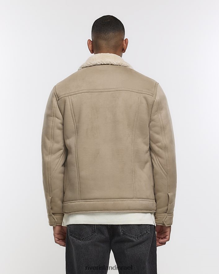 לבוש River Island ז'קט מערבי בגזרה רגילה אֶבֶן גברים BDZ4082397