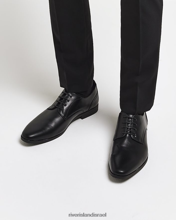 הַנעָלָה River Island נעלי דרבי שָׁחוֹר גברים BDZ4082461
