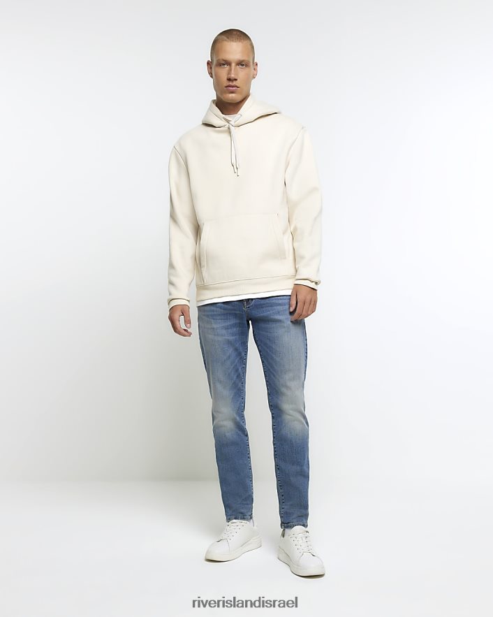 לבוש River Island ג'ינס בגזרת סקיני כְּחוֹל גברים BDZ4082467