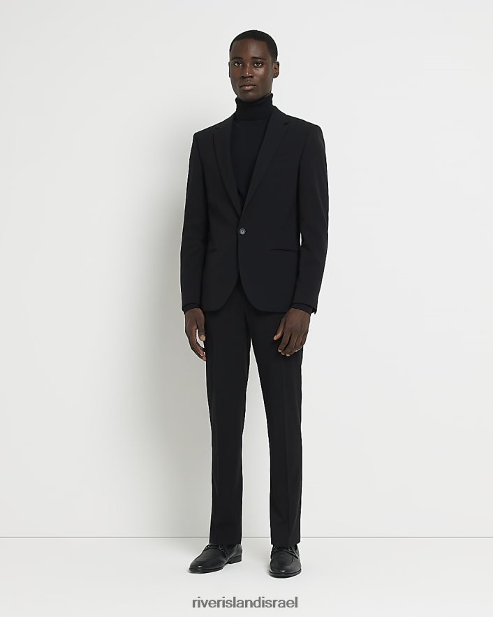 לבוש River Island ז'קט חליפה סופר סקיני שָׁחוֹר גברים BDZ4082508
