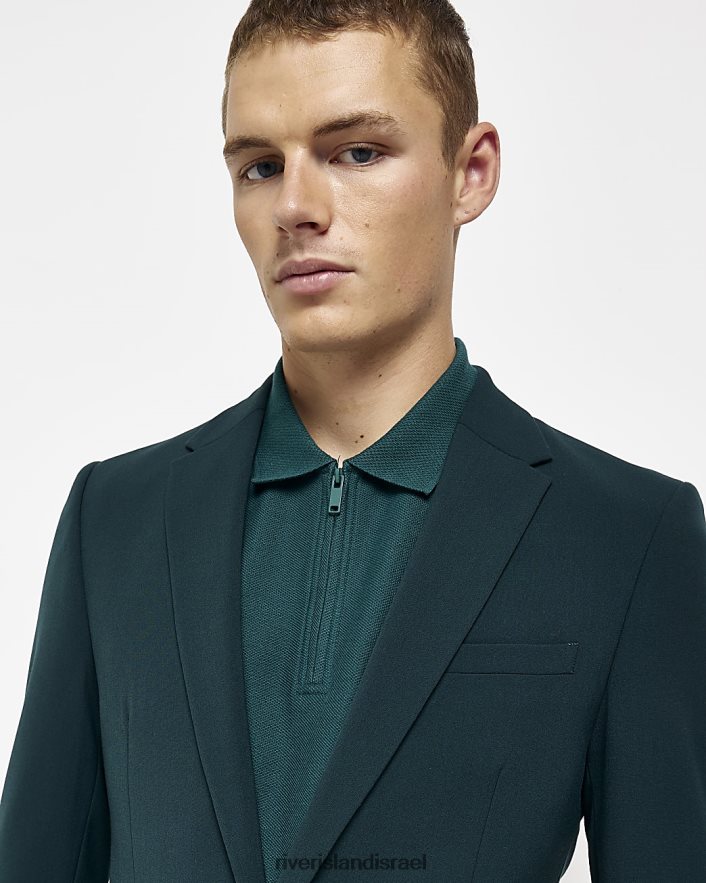 לבוש River Island ז'קט חליפה סופר סקיני ירוק גברים BDZ4082509
