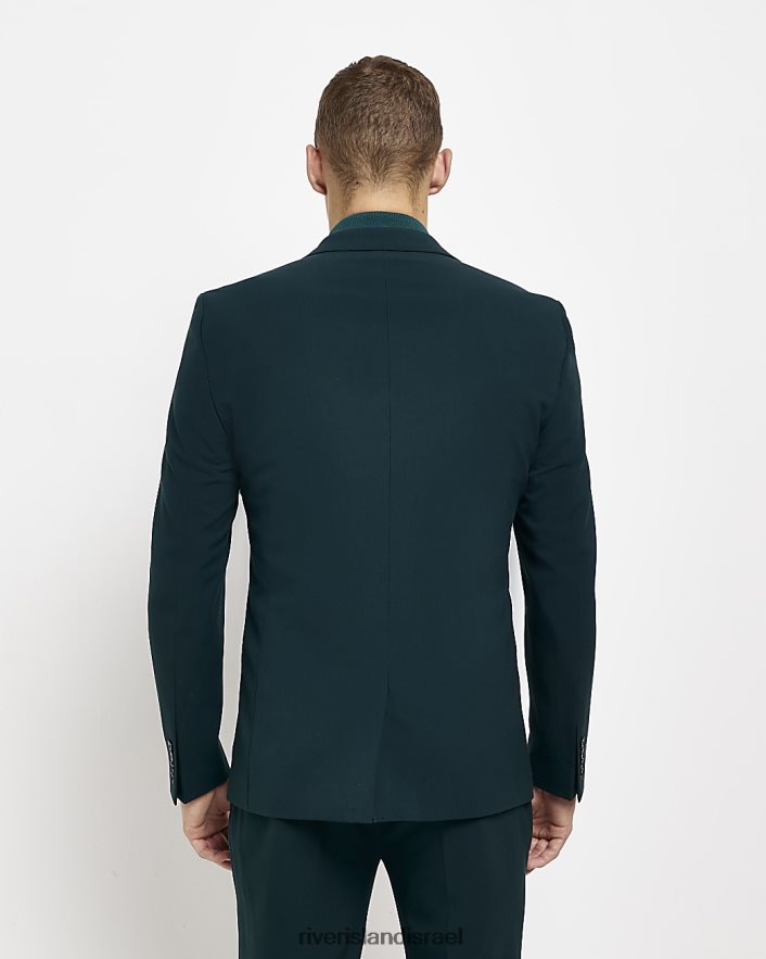 לבוש River Island ז'קט חליפה סופר סקיני ירוק גברים BDZ4082509