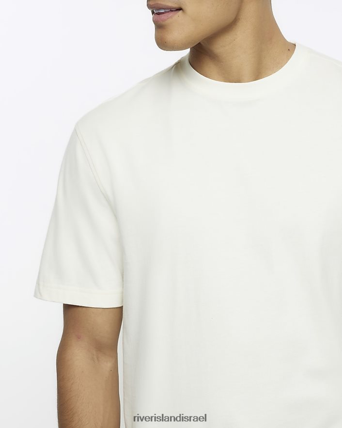 לבוש River Island חולצת טריקו בכושר רגיל אקרו גברים BDZ4082515