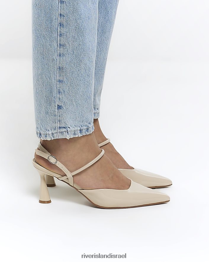 הַנעָלָה River Island נעלי מגרש עם עקבים קרם נשים BDZ408251