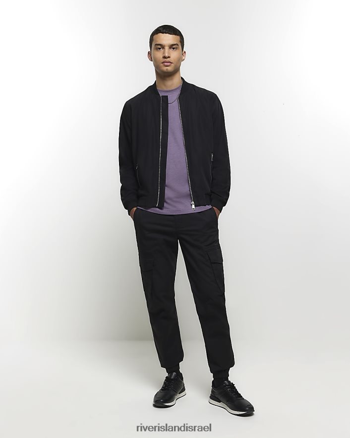 לבוש River Island חולצת טריקו בכושר רגיל סָגוֹל גברים BDZ4082521