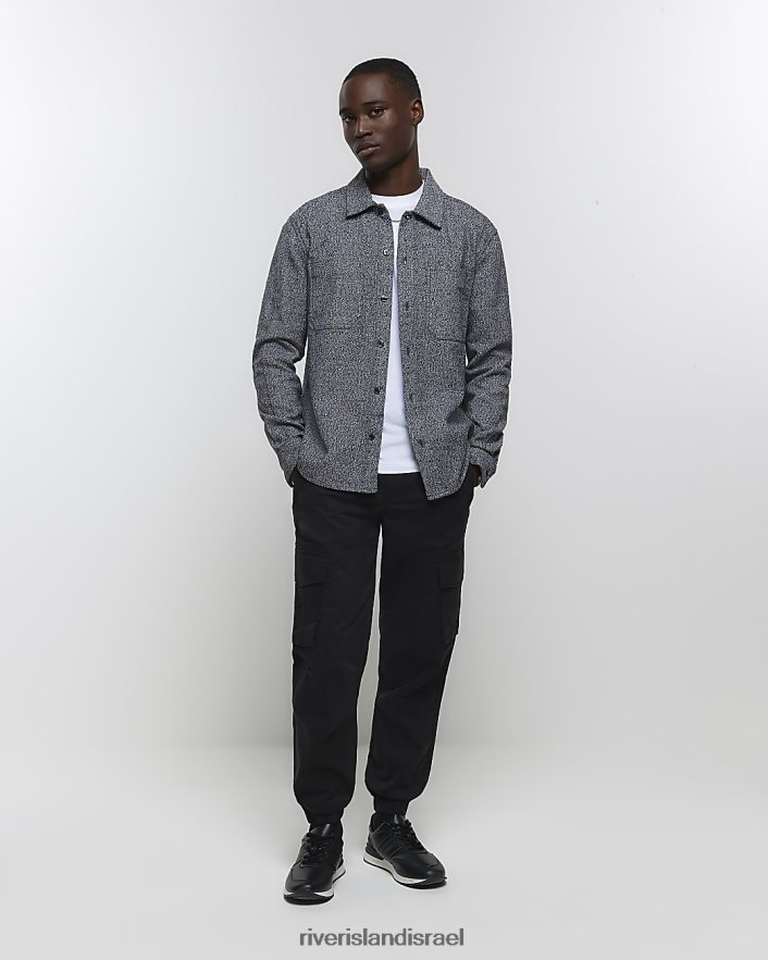 לבוש River Island חולצת טריקו בכושר רגיל לבן גברים BDZ4082524