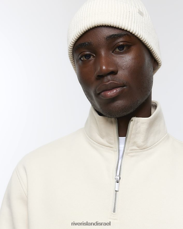 לבוש River Island סווטשירט משפך בכושר רגיל אקרו גברים BDZ4082542