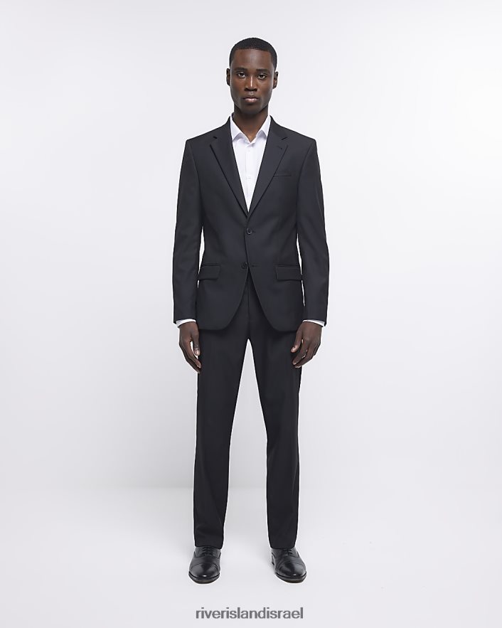 לבוש River Island חולצה עם שרוולים ארוכים בגזרה דקיקה לבן גברים BDZ4082551