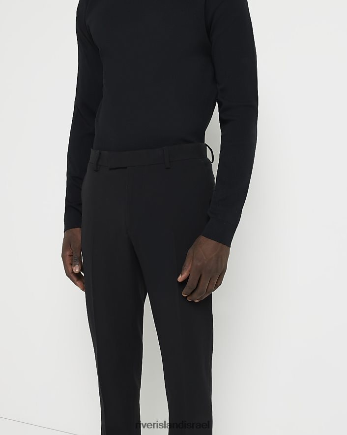 לבוש River Island מכנסי חליפה סופר סקיני שָׁחוֹר גברים BDZ4082574