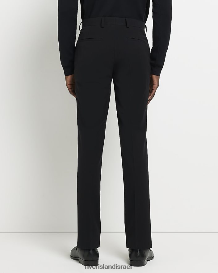 לבוש River Island מכנסי חליפה סופר סקיני שָׁחוֹר גברים BDZ4082574