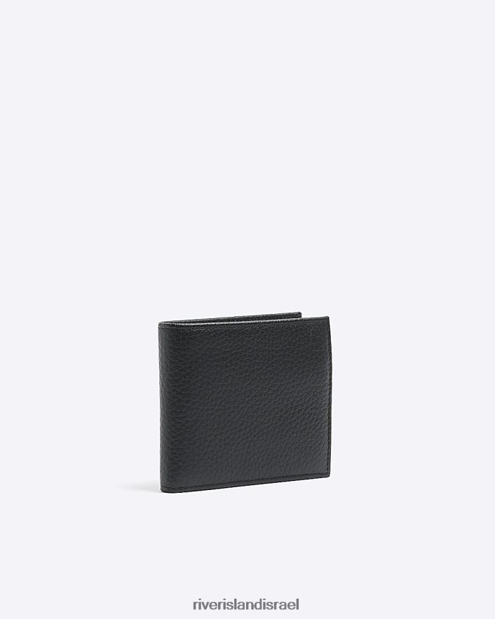 אביזרים River Island ארנק חלוקים מעור שָׁחוֹר גברים BDZ4082649