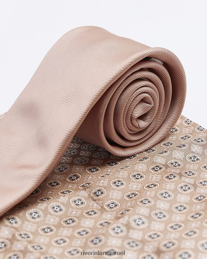 אביזרים River Island סט עניבה גיאומטרית אריג וָרוֹד גברים BDZ4082714