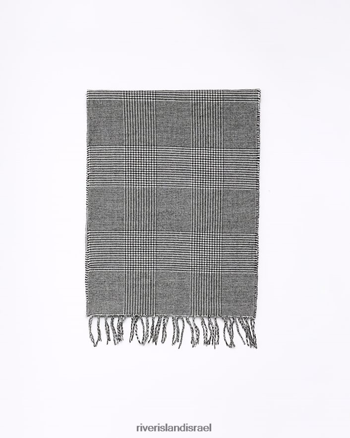 אביזרים River Island בדוק צעיף שָׁחוֹר גברים BDZ4082748