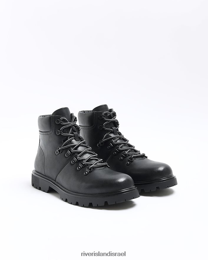 הַנעָלָה River Island נעלי מטייל מצוחצחות שָׁחוֹר גברים BDZ4082785