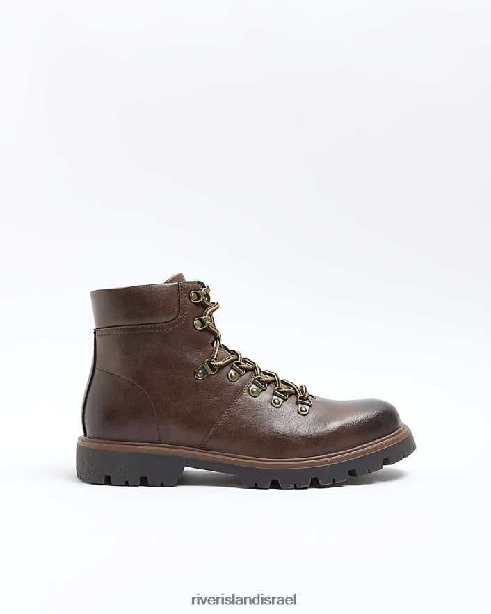 הַנעָלָה River Island נעלי מטייל מצוחצחות חום גברים BDZ4082786