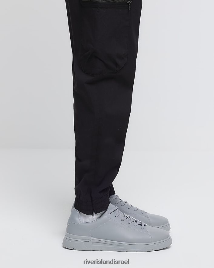 הַנעָלָה River Island נעלי שרוכים עם סוליות שרוכים אפור גברים BDZ4082805