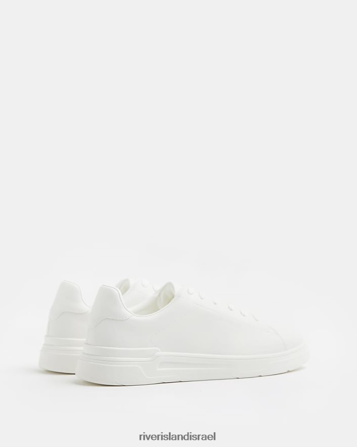 הַנעָלָה River Island נעלי שרוכים עם סוליות שרוכים לבן גברים BDZ4082807