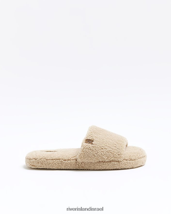 הַנעָלָה River Island נעלי בית גזירה בז' גברים BDZ4082826