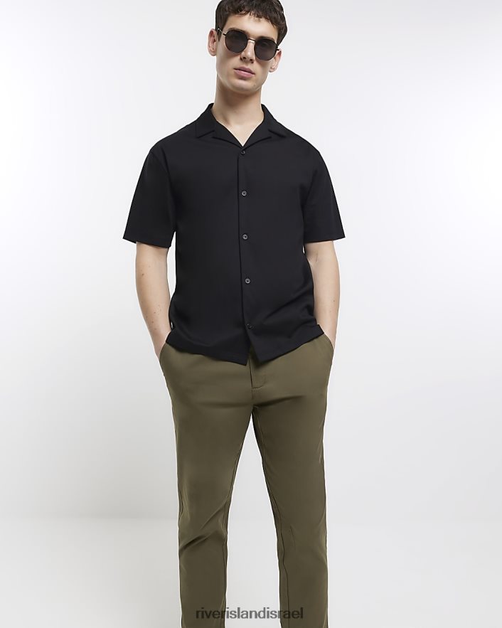 לבוש River Island מכנסי צ'ינו קז'ואל בגזרה דקיקה חָקִי גברים BDZ4082902