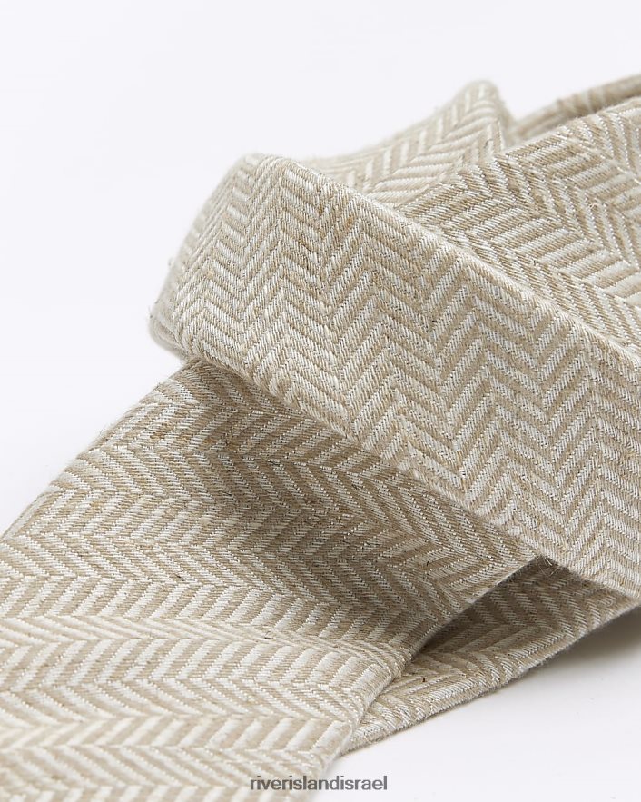 אביזרים River Island עניבה במרקם אדרה אֶבֶן גברים BDZ4082935