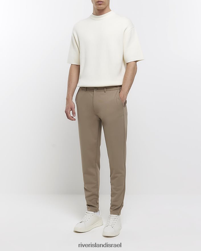 לבוש River Island נעלי ריצה חכמים בכושר דק אֶבֶן גברים BDZ4082998