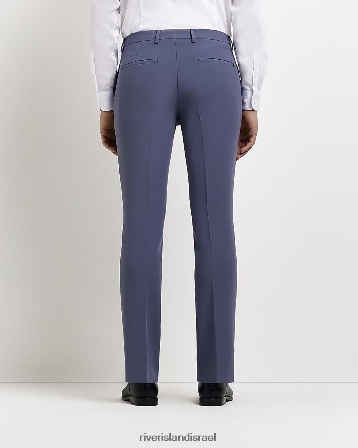 לבוש River Island מכנסיים חליפת סקיני כְּחוֹל גברים BDZ4083014