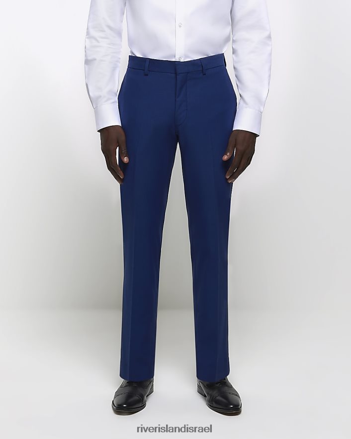 לבוש River Island מכנסיים חליפת סקיני כחול בהיר גברים BDZ4083015