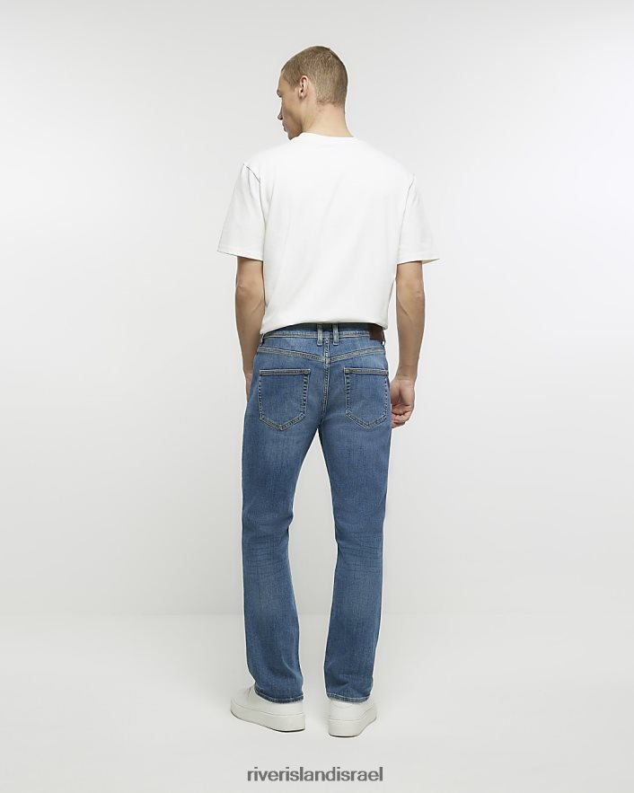 לבוש River Island מכנסי ג'ינס בהתאמה לנעליים מכובס כחול גברים BDZ4083034